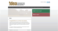 Desktop Screenshot of ideafoundation.com