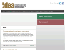 Tablet Screenshot of ideafoundation.com